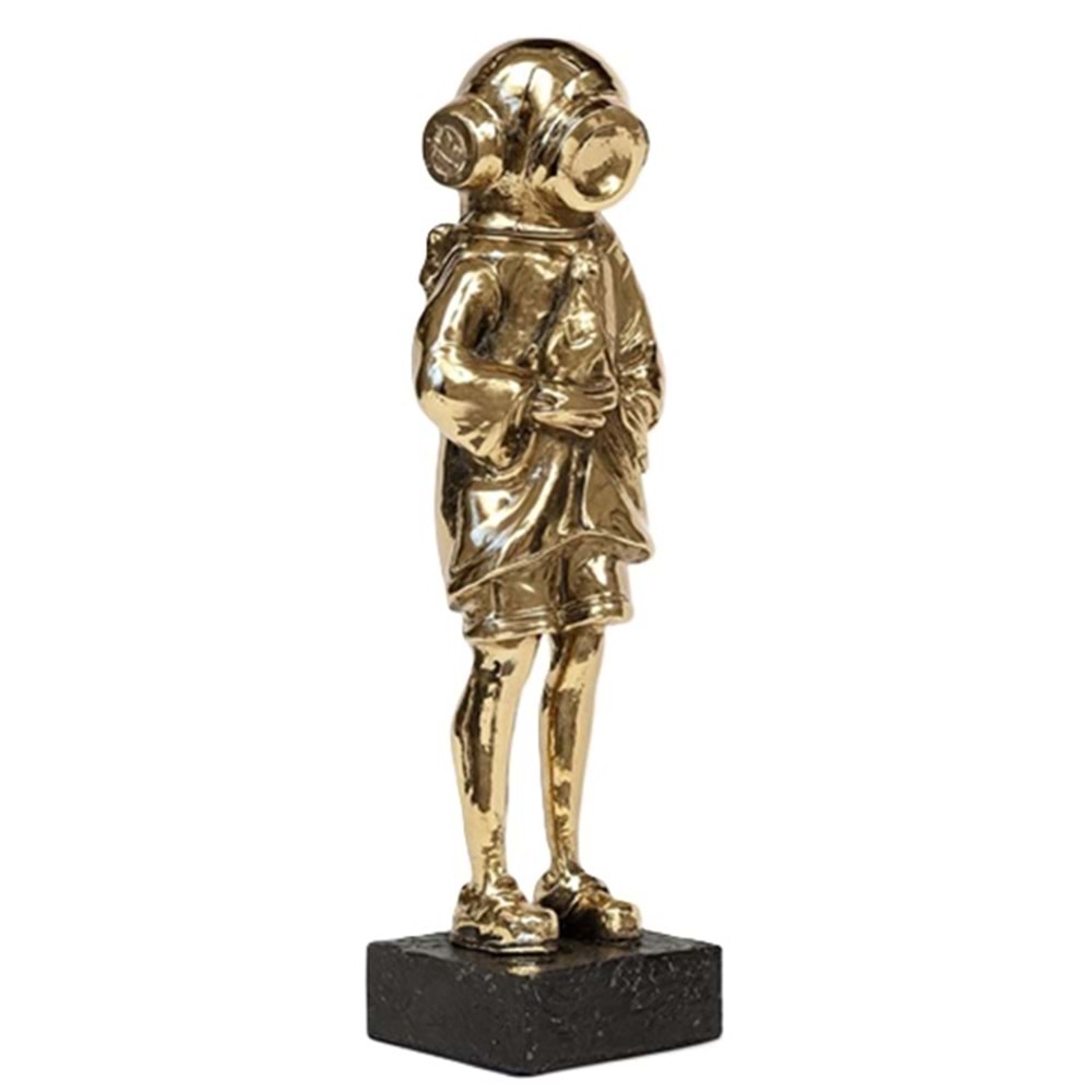 Kaplamalı Astronot -Gold