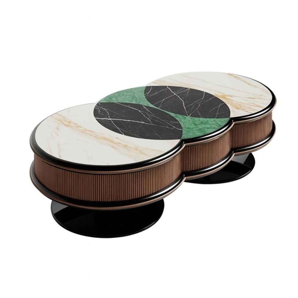 Mermer Baskılı Orta Sehpa 150x63x45 cm