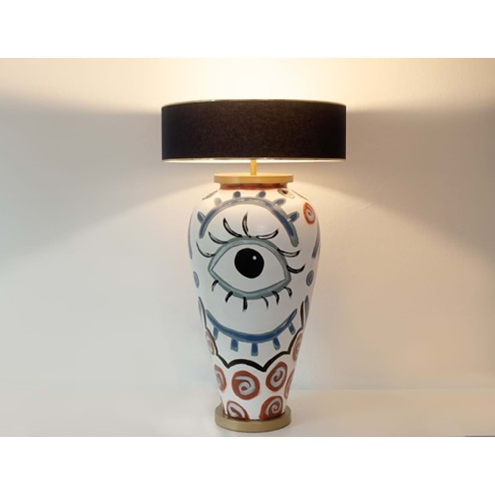 Göz Desenli Abajur 85 cm