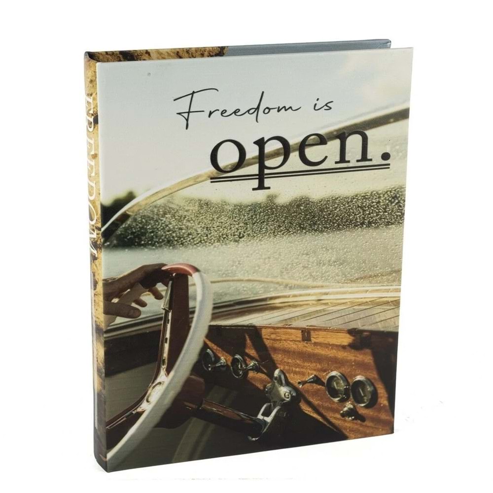 Freedom Kitap Kutu Dekor 29x22x4 cm
