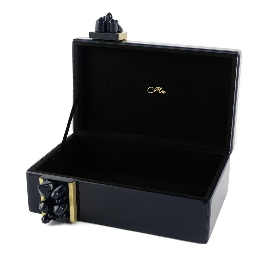 Polky Lacivert Cam Kutu 26x20x15 cm