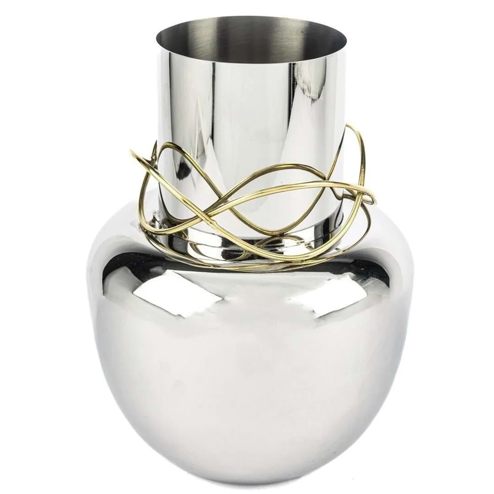 Gümüş Vazo 23x30 cm