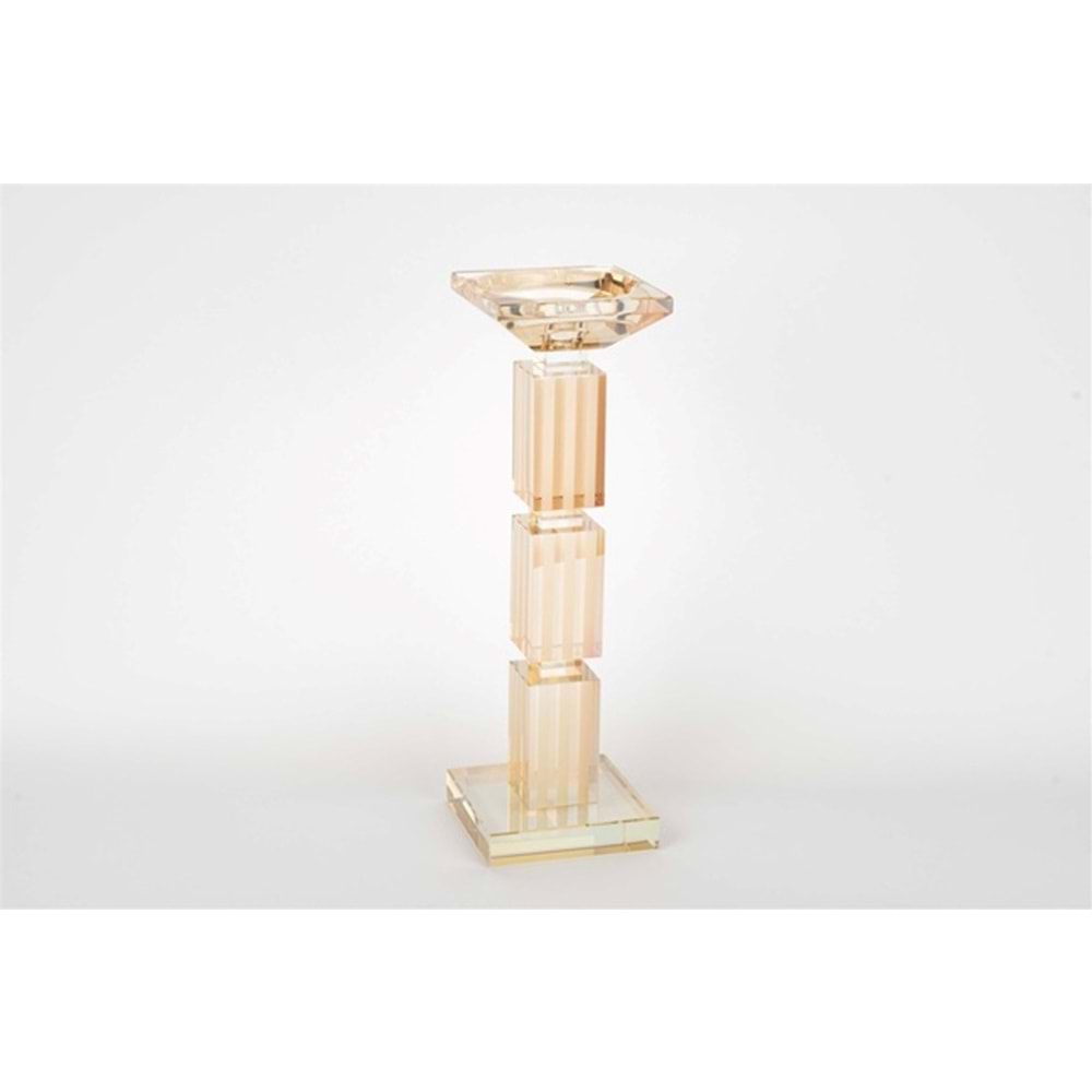 Kristal Şeffaf Mumluk 31 cm