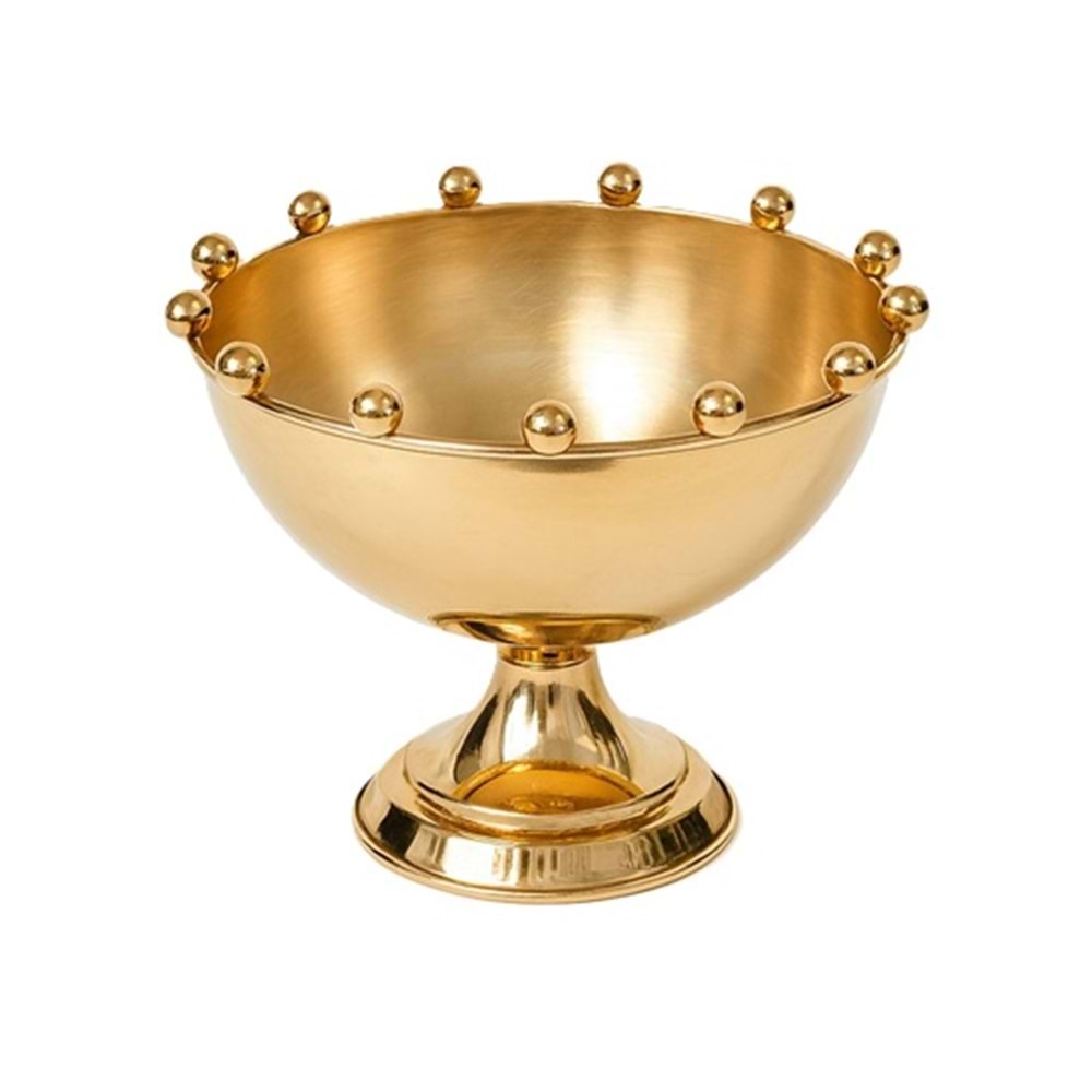 Toplu Lem Kase 25 cm Gold