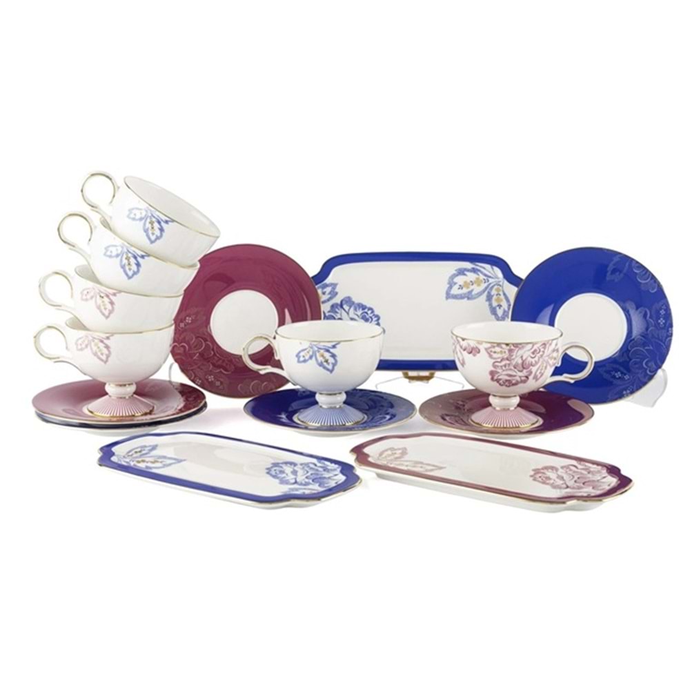 Eloria 15 Parça 6lı Kahve Fincanı Seti 90cc