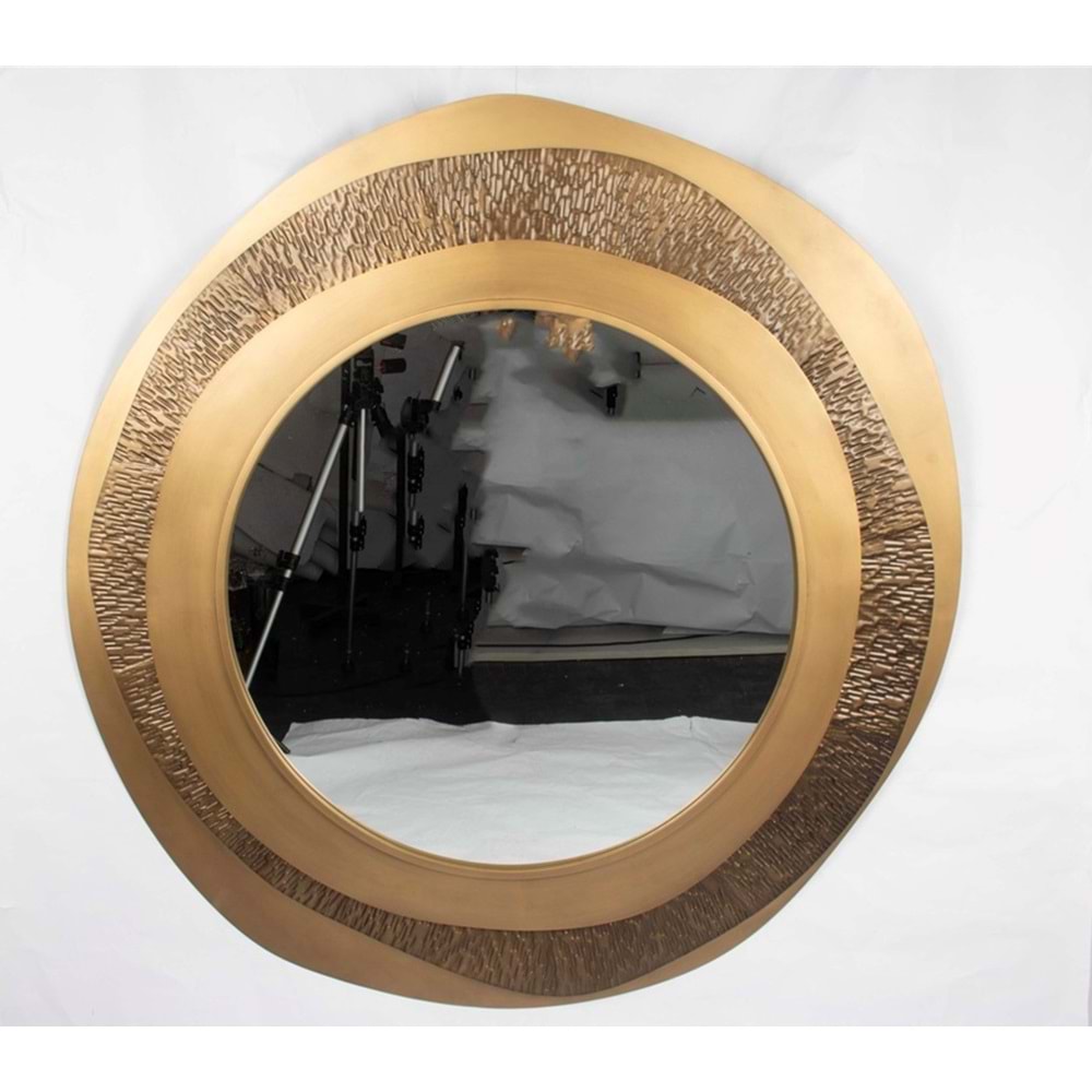 Gold Bronz Antik Ayna 120x120cm