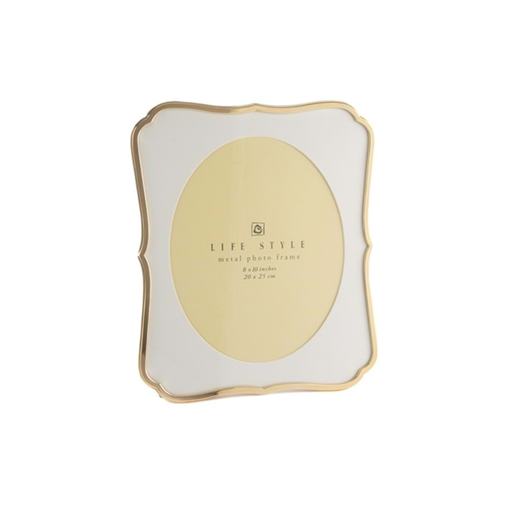 Gold Dalgalı Metal Çerçeve 20x25cm