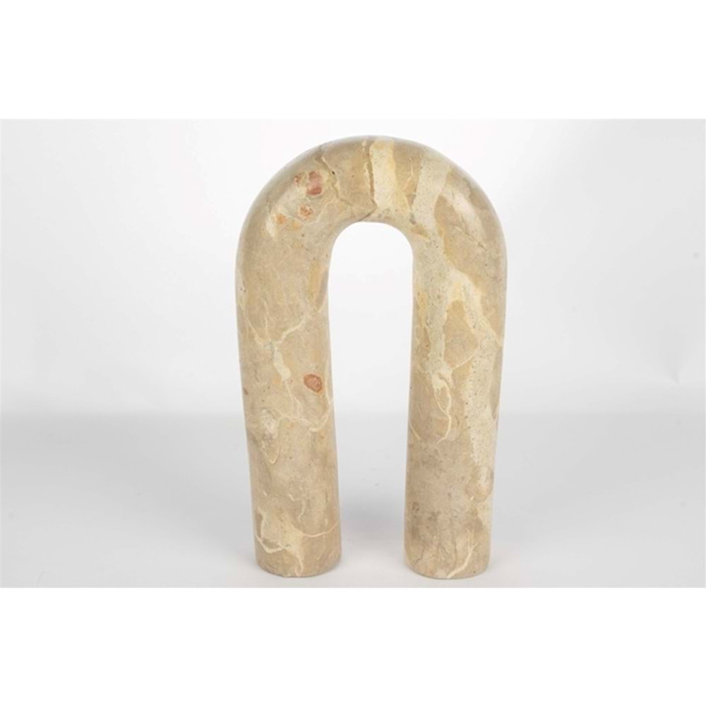 Krem Mermer Dek Obje 15x25cm