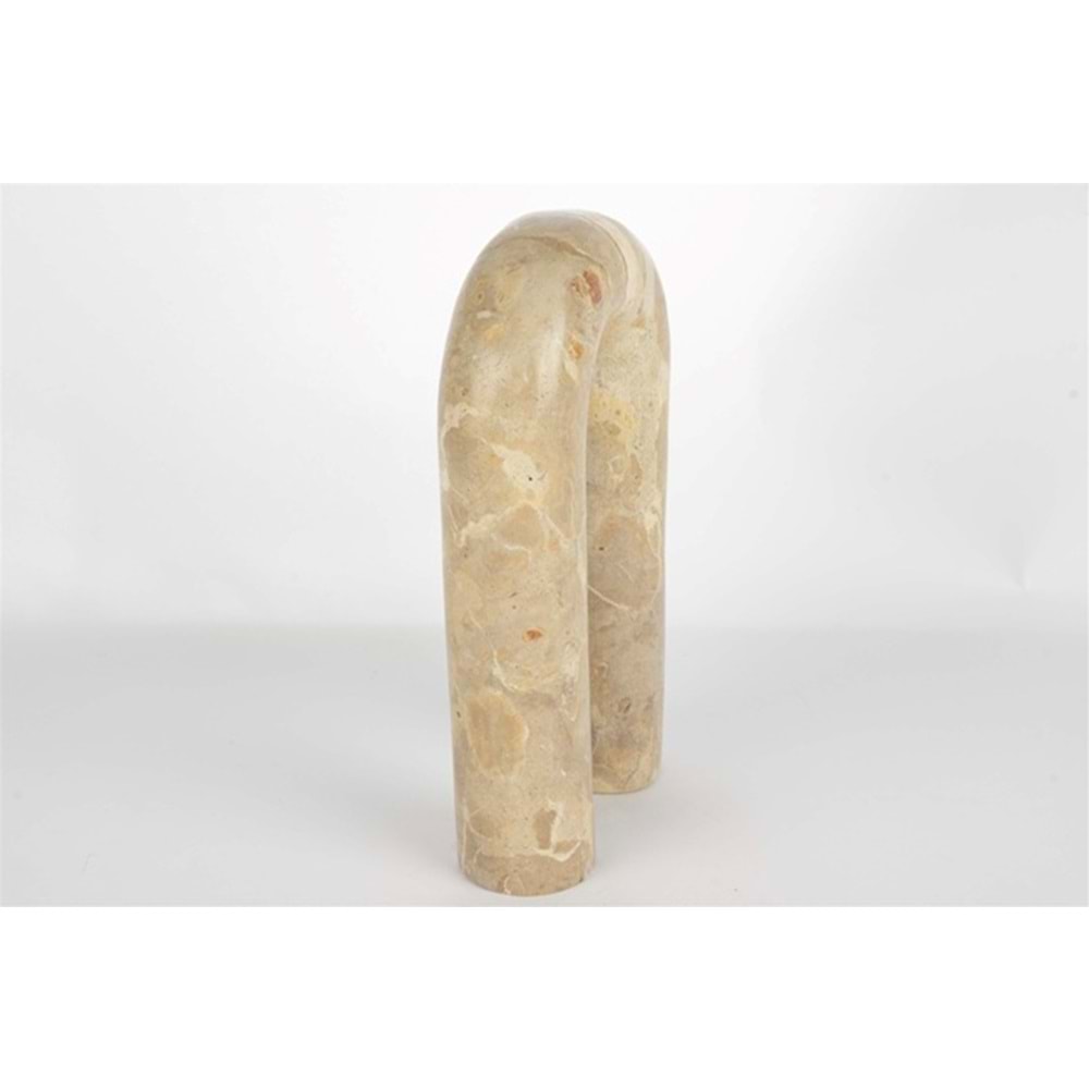 Krem Mermer Dek Obje 15x25cm