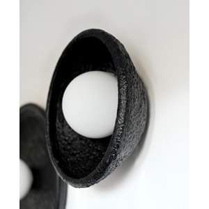 Duvar Apliği Siyah 50 cm