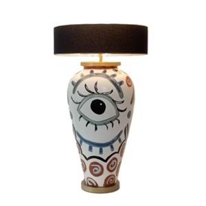 Göz Desenli Abajur 85 cm