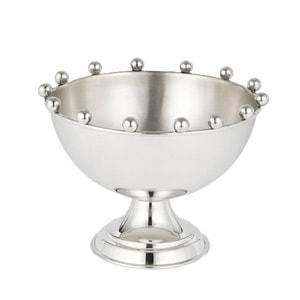 Toplu Lem Kase 25 Cm Gümüş