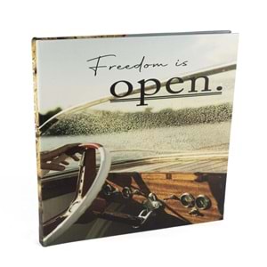 Freedom Kitap Kutu Dekor 35x34x3 cm