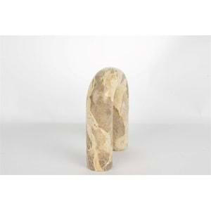 Krem Mermer Dek Obje 15x21cm