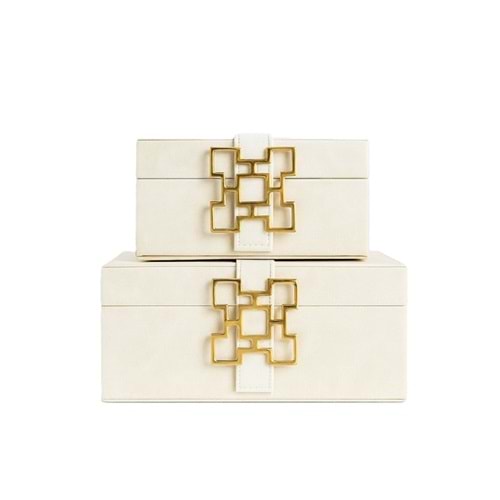 Kareli H Model Deri Kutu Krem