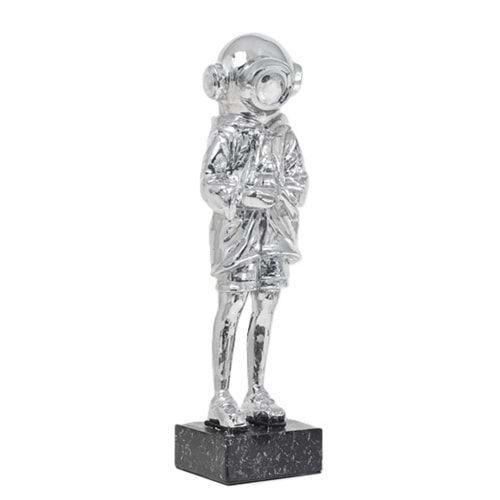 Kaplamalı Astronot -Gümüş
