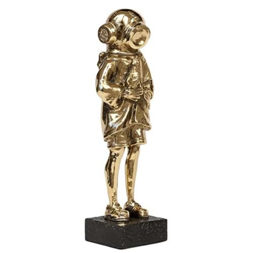 Kaplamalı Astronot -Gold