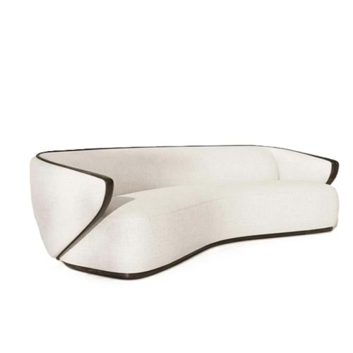 Cilalı Ahşap Kolçaklı 3 lü Koltuk 230x105x75 cm