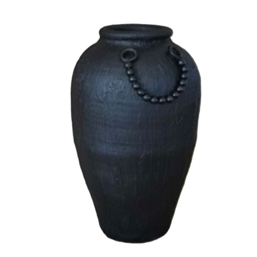 Boncuklu Siyah Küp 70 cm