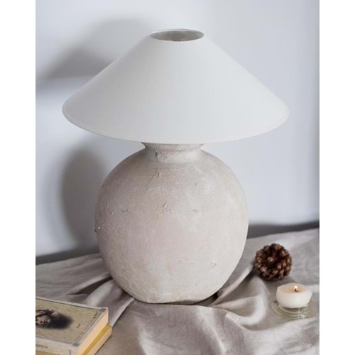 Tombik Bej Abajur 55/60 cm