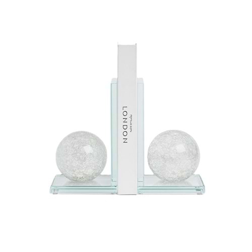 2 Li Küre Kitap Tutucu Şeffaf