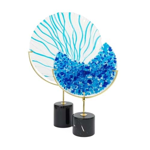 2 Li Mermer Kaide Ay Füzyon Mavi