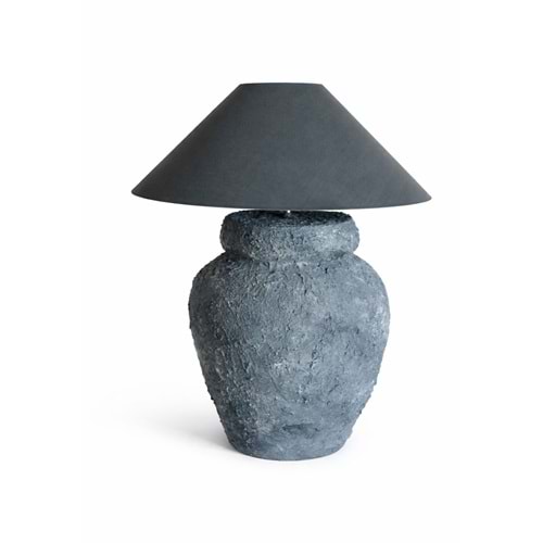 Tortulu Gri Abajur 55/60 cm