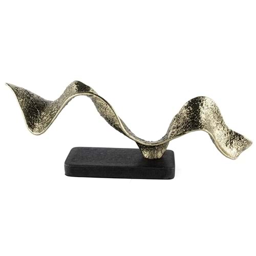 Bronz Siyah Kaideli Yatay Biblo 58x20 cm