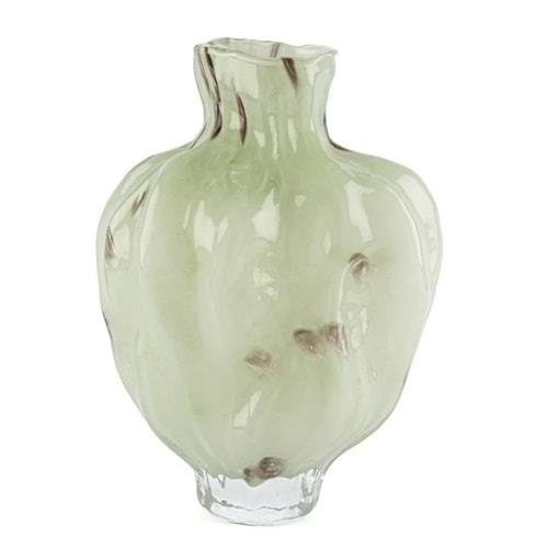 Lunera Su Yeşili Cam Vazo 22x25 cm