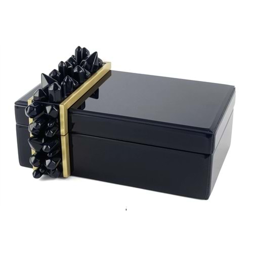 Polky Lacivert Cam Kutu 26x20x15 cm