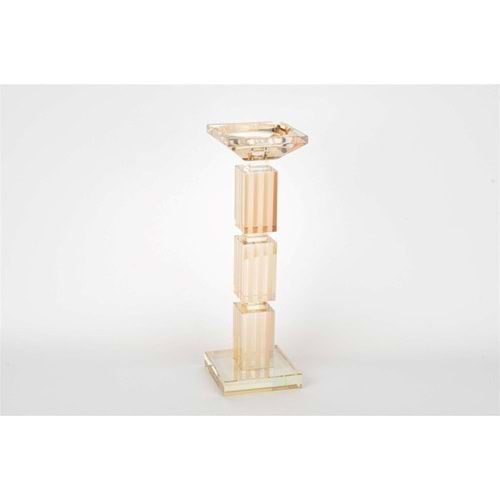 Kristal Şeffaf Mumluk 31 cm