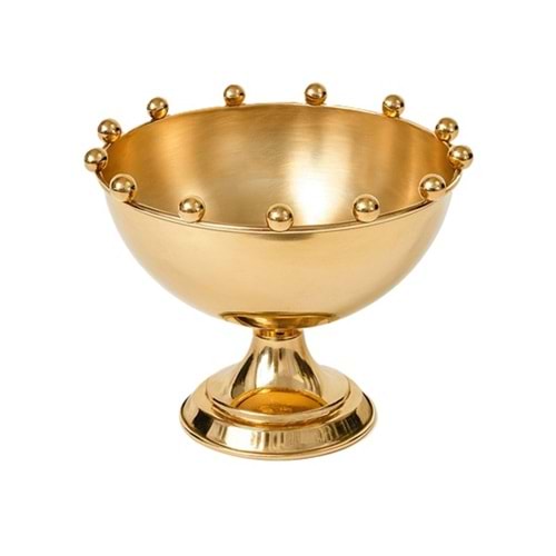 Toplu Lem Kase 25 cm Gold