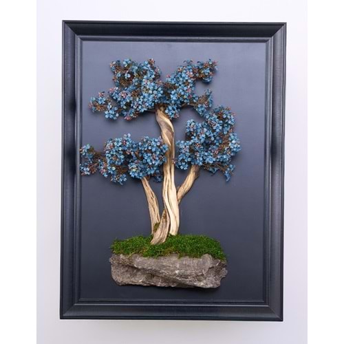 MAVİ BONSAI 50X70 CM TABLO