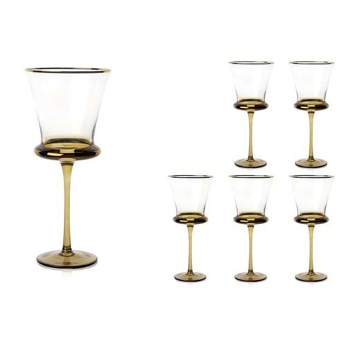 Roxy 6lı Kahverengi Kadeh