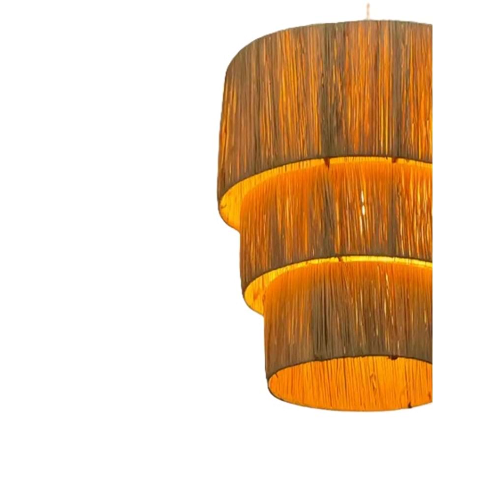 Myko Rafya Hasır Sarkıt Avize