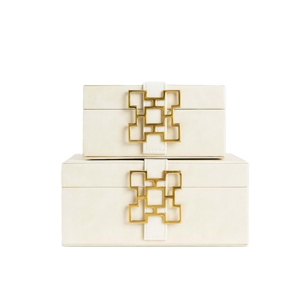 Kareli H Model Deri Kutu Krem