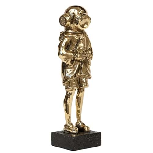 Kaplamalı Astronot -Gold