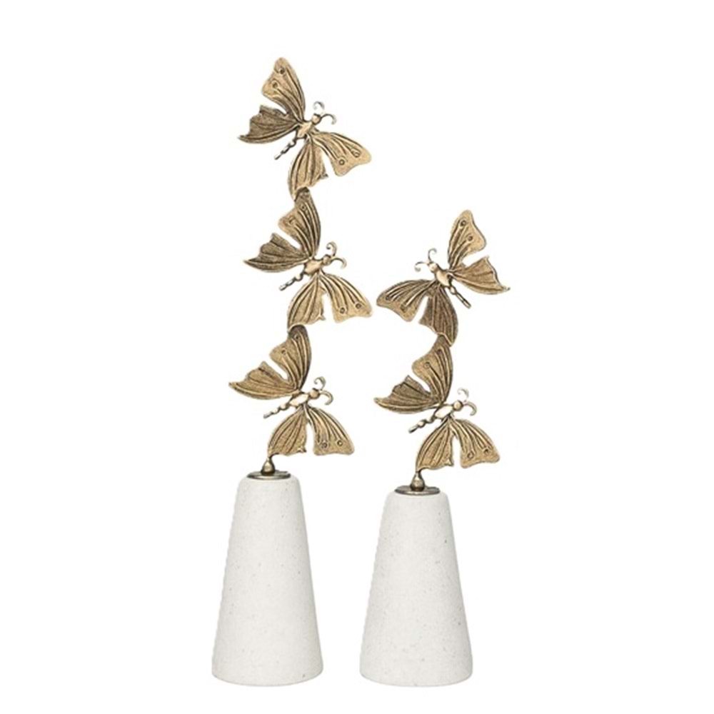 2 li 3 lü Kelebek Set Huni Mermer Eskitme