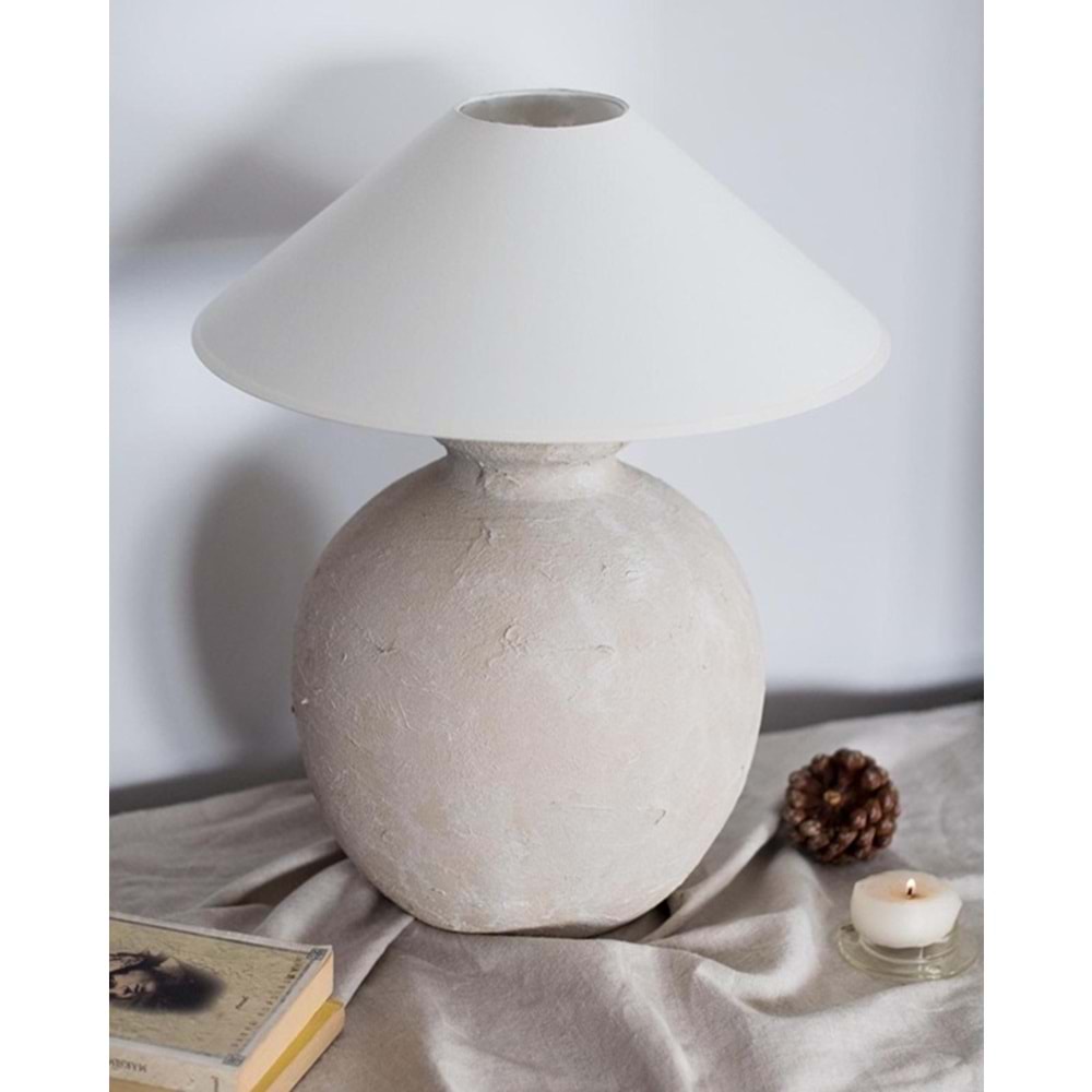 Tombik Bej Abajur 55/60 cm