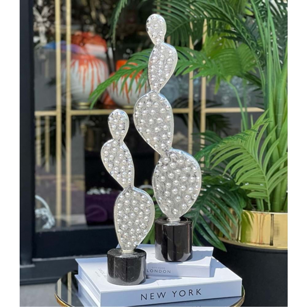 2 Li Kaktüs Gümüş Döküm