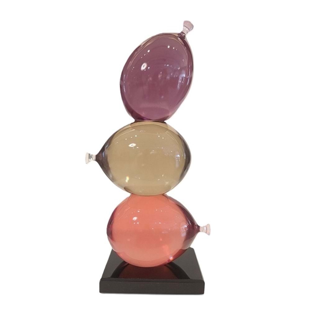 Reçine 3 Lü Balon Pembe