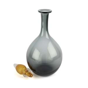 Virella Yeşil Cam Kapak Vazo 21x51