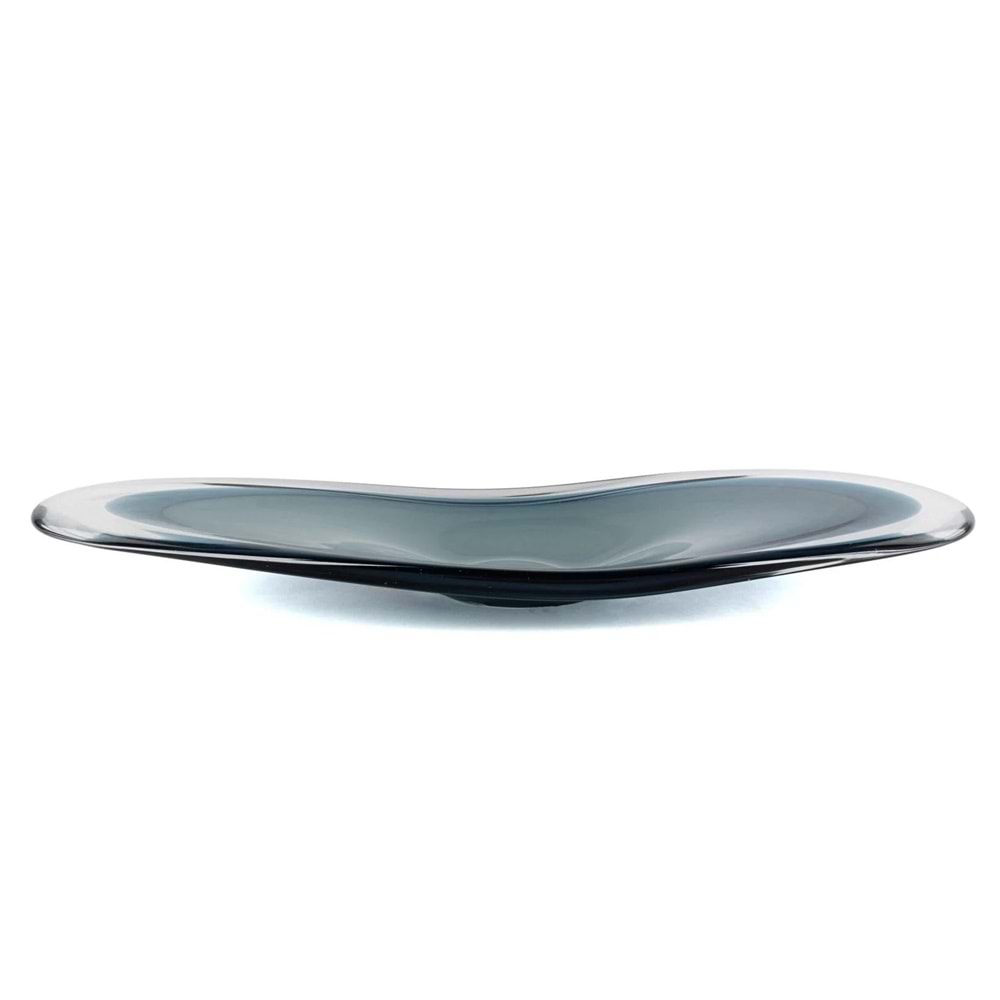 Lunera Turkuaz Cam Dek Tabak 65x25 cm