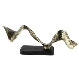 Bronz Siyah Kaideli Yatay Biblo 58x20 cm
