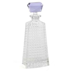 Royal-Hex Lila Cam Kapaklı Dek Şişe 9x12 cm