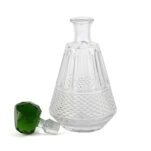 Royal-Hex Yeşil Cam Kapaklı Dek Şişe 15x30 cm