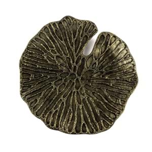 Bronz Nergis Yaprağı Duvar Süsü 48x48 cm