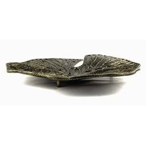 Bronz Nergis Yaprağı Duvar Süsü 48x48 cm