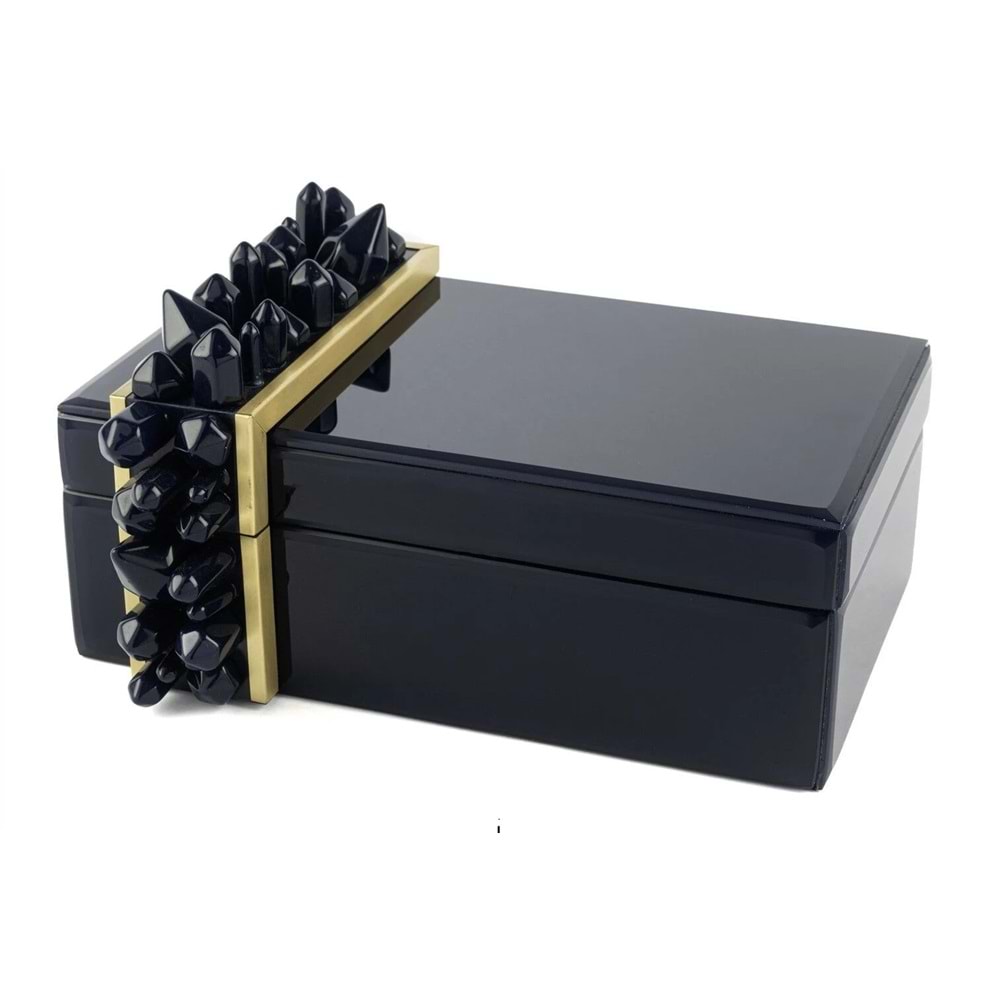 Polky Lacivert Cam Kutu 26x20x15 cm