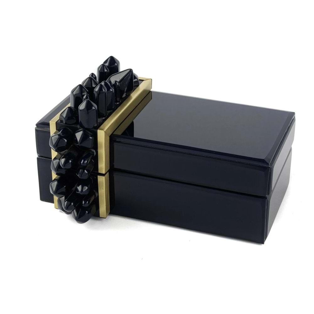 Polky Lacivert Cam Kutu 21x15x12 cm